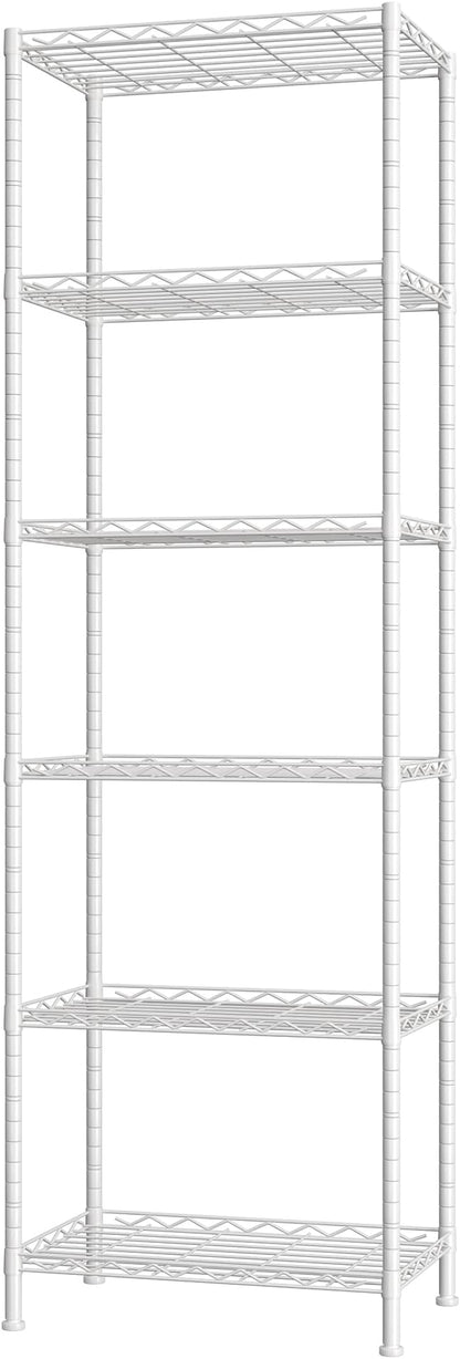HOMEFORT 6-Shelving Unit, Adjustable Wire Shelving, Metal Wire Shelf Rack - Image 8