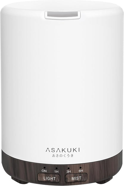 ASAKUKI 300ML Essential Oil Diffuser, Quiet 5-in-1 Premium Humidifier, Home by ASAKUKI