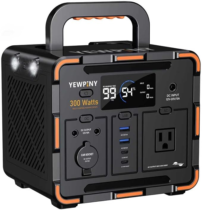300W Portable Power Station, Solar Generator 259Wh, 000mAh LiFePO4 Battery by ThebestonYewpiny