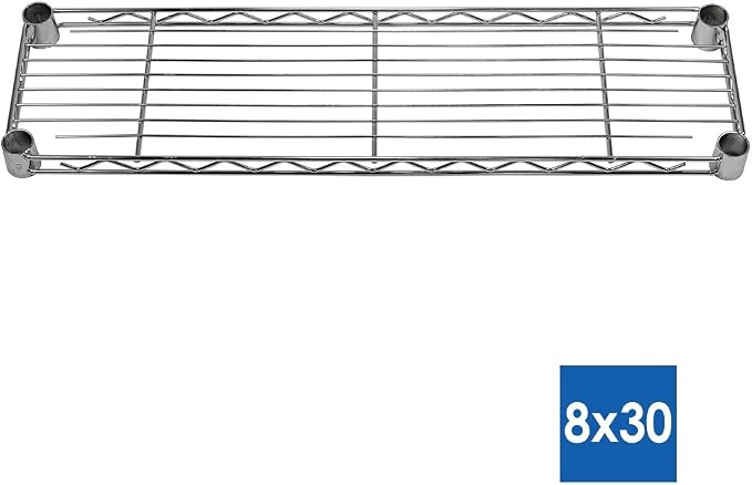 Shelving Inc. 8" d x 30" w x 64" h Chrome Wire Shelving - Image 2