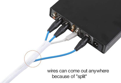 Alex Tech 25ft - 1 inch Cord Protector Wire Loom Tubing Cable Sleeve Split - Image 3