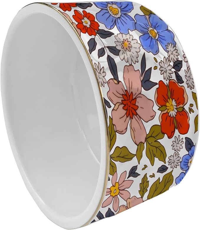 Paper Clip Holder Ceramic Paper Clip Holders Vintage Garden Floral Paperclips - Image 3