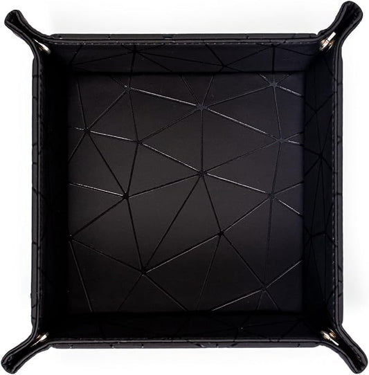 PU Leather Valet Tray for Mens and Women Catchall Tray for Keys, Jewelry Small by SANQIANWAN