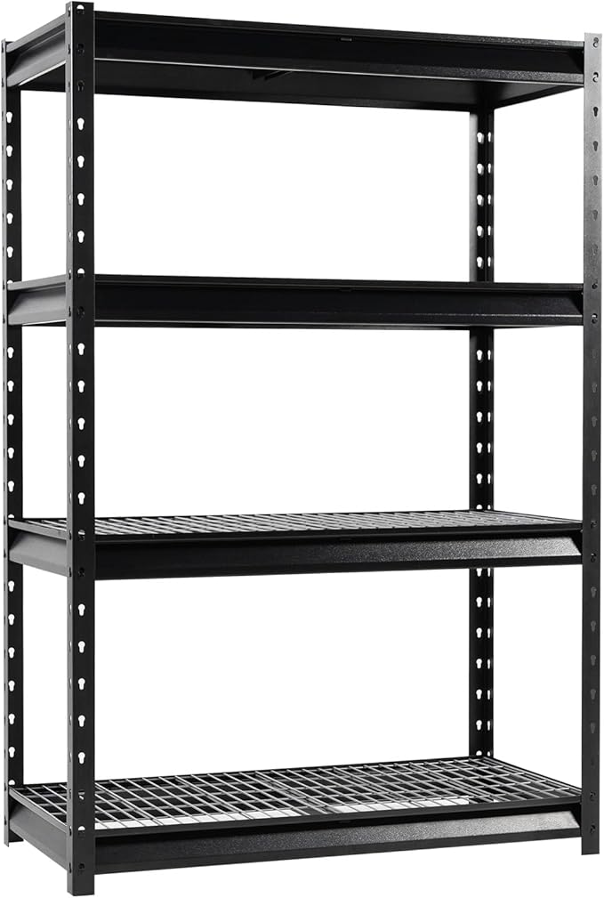 The Atlas 48" W Heavy Duty Garage Shelving Unit Load 12000 Lbs, Metal Shelves by Shuntong