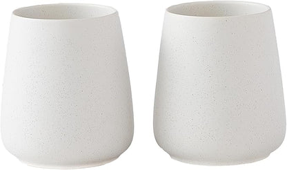 Speckled White Toothbrush Holder Set by Eyrozia