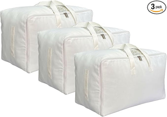 Soft Large Canvas Comforter Storage Bags by DoYiKe