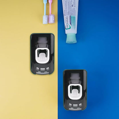 2 Slot Toothbrush Holder and Toothpaste Dispenser Wall Mounted, Automatic - Image 6