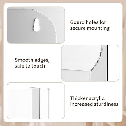 Acrylic Brochure Pamphlet Holder, 2 Magazine Holders and 4 Pamphlet Holders - Image 4