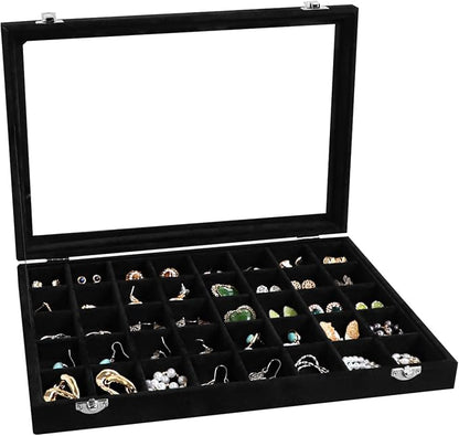 Wudygirl 40 Grid Jewelry Organizer Tray by Wudygirl
