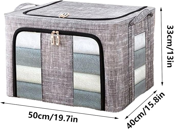 Storage Bins for Clothes - 66L - Large Clothes Storage Bins with Lids - for - Image 5