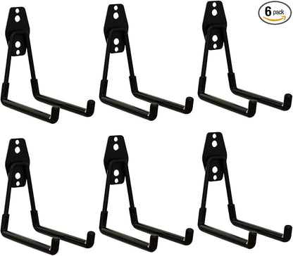 WIN&YING 6 Pack Steel Garage Storage Hooks, Heavy Duty Wall Mounted Storage by WINYING