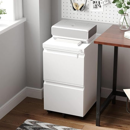 Letaya 2 Drawer Mobile File Cabinet - Image 9