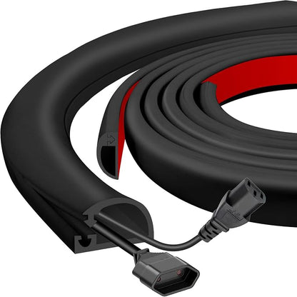 Silicone Wall Wire Hider, Side Open Wire Covers by JAHOMFAI