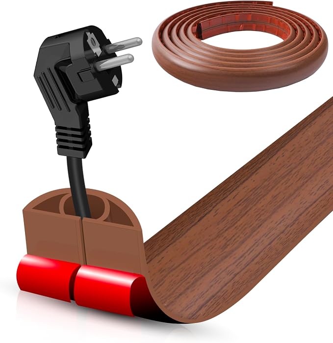 Floor Cord Cover Self Adhesive Cord Hider, 10FT Cable Management, Extension by DBHXXMB-HH