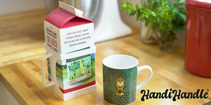 HandiHandle® Half Gallon Milk, or Beverage Carton Holder | Lightweight and Slim - Image 6