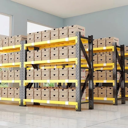 32" W Garage Shelving, 4-Tier Heavy Duty Storage Shelves Unit - Image 3