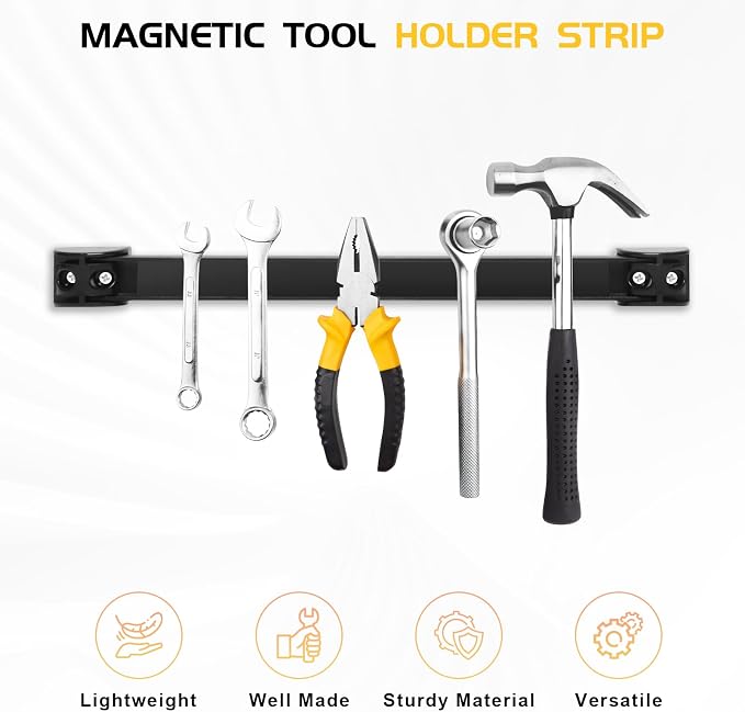 DGSL Magnetic Tool Holder Strip 5 Pack, 12 In Heavy Duty Tool Organizer - Image 4