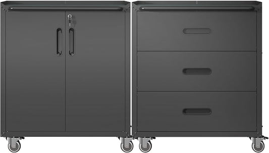 Metal Tool Cabinet, Garage Storage Cabinet System, Wall Cabinet & Locking by VIYET