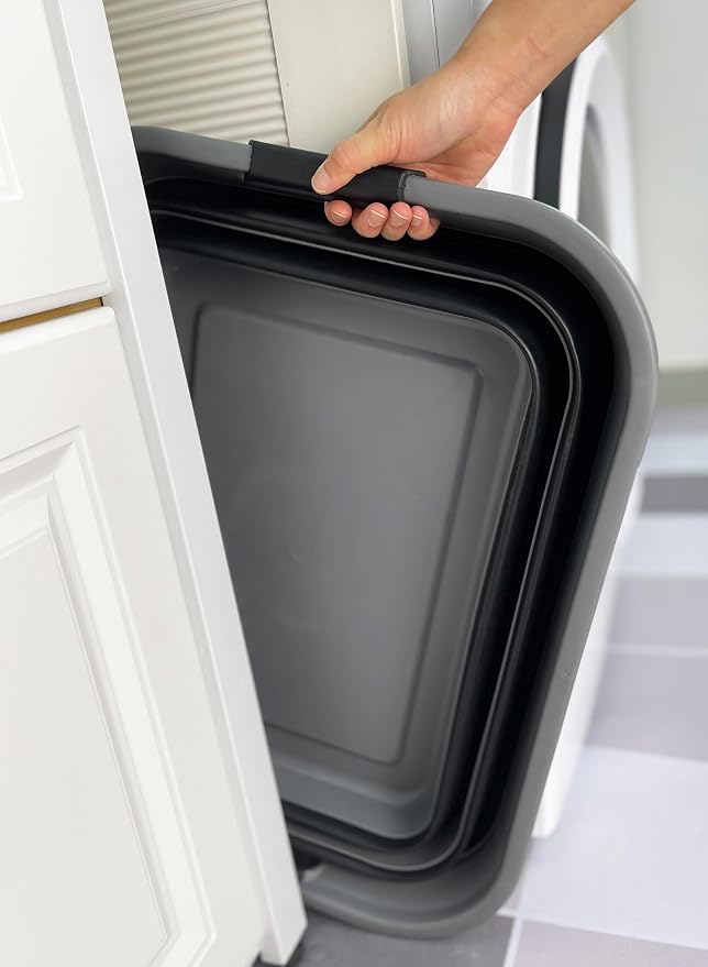 SAMMART 42L Collapsible Plastic Laundry Basket - Image 3