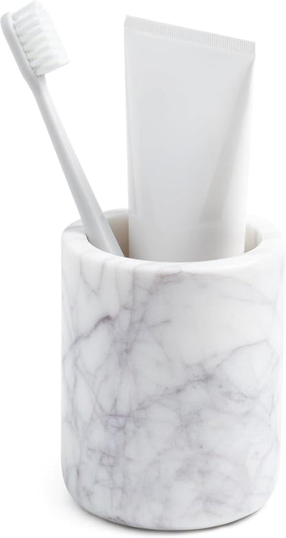 Cork & Mill Marble Toothbrush Holder Cup by CorkMill