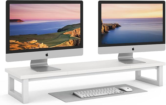 YAOHUOO Dual Monitor Stand Riser, 39Inch Large Monitor Stands by YAOHUOO