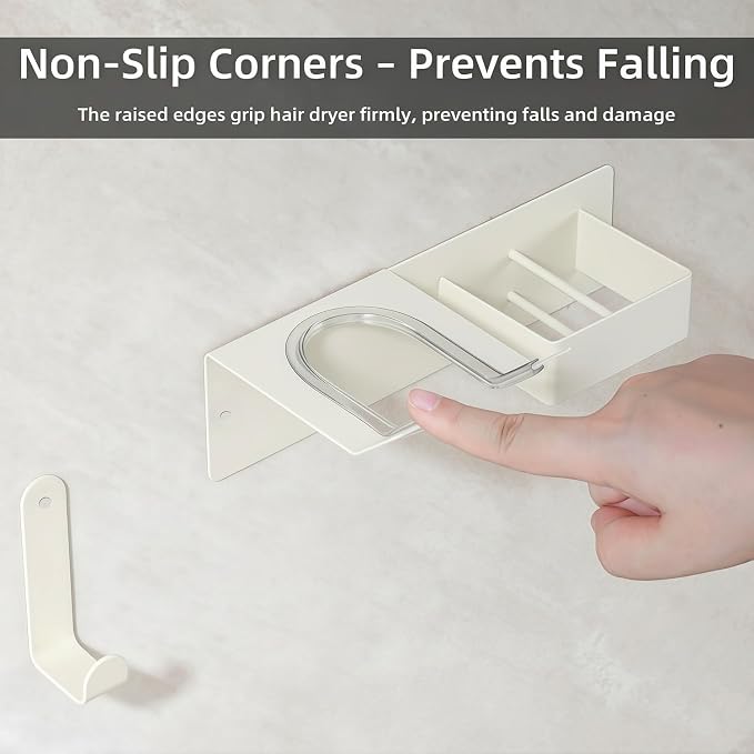 Hair Dryer and Straightener Holder, Upgraded Hair Straightener Holder - Image 4