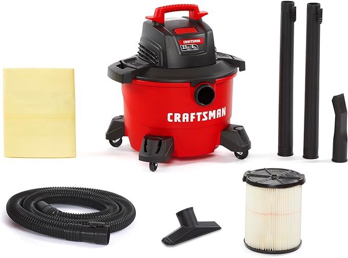CRAFTSMAN CMXEVBE17584 6 Gallon 3.5 Peak HP Wet Dry Vac, Portable Shop Vacuum by CRAFTSMAN