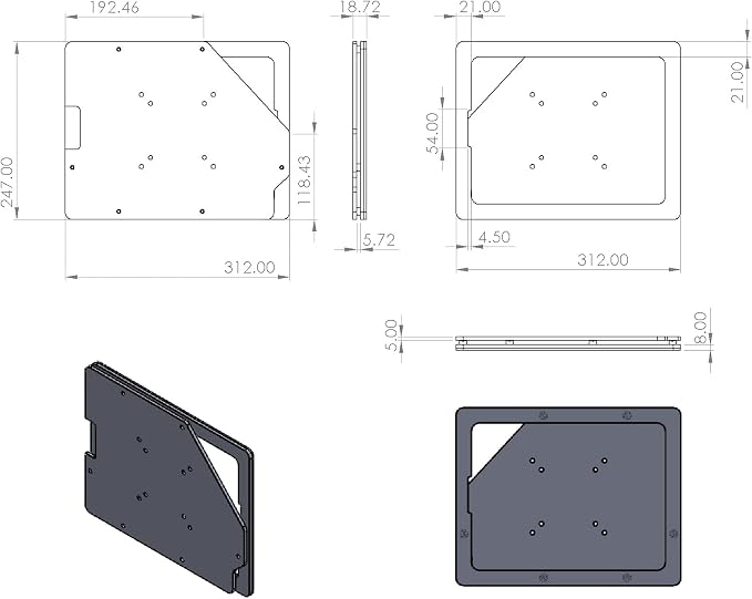 TABcare Anti-Theft Acrylic VESA Enclosure - Image 3