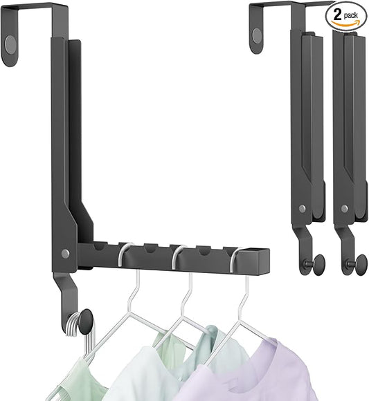 BAKON Over The Door Hanger Folding Clothes Drying Rack, Folding Hanging Coat by BAKON