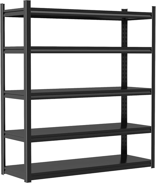 Storage Shelves, Garage Metal Shelving Unit, Adjustable, Double-Layer Column by Beaunatixx