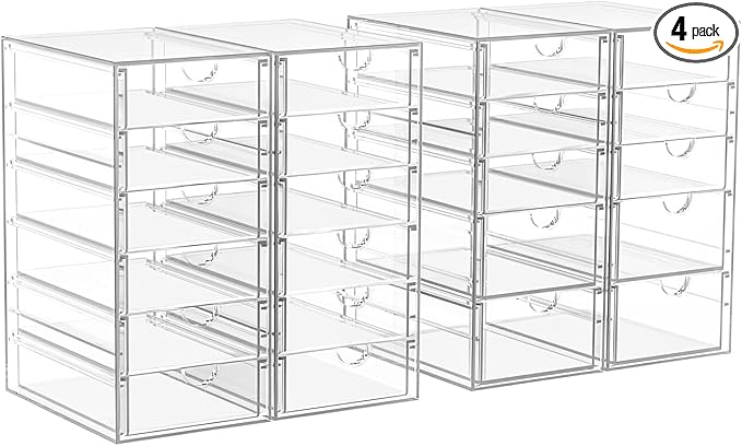 22 Drawers, Acrylic Desk Makeup Organizer, Plastic Drawers Organizer, Stackable by ARSTPEOENeatChic