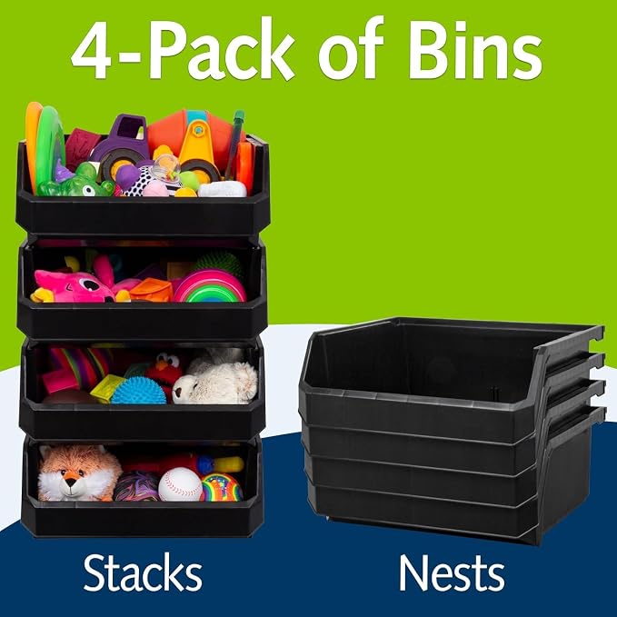 Plastic Containers for Organizing and Storage Bins for Closet, Garage or Pantry - Image 5