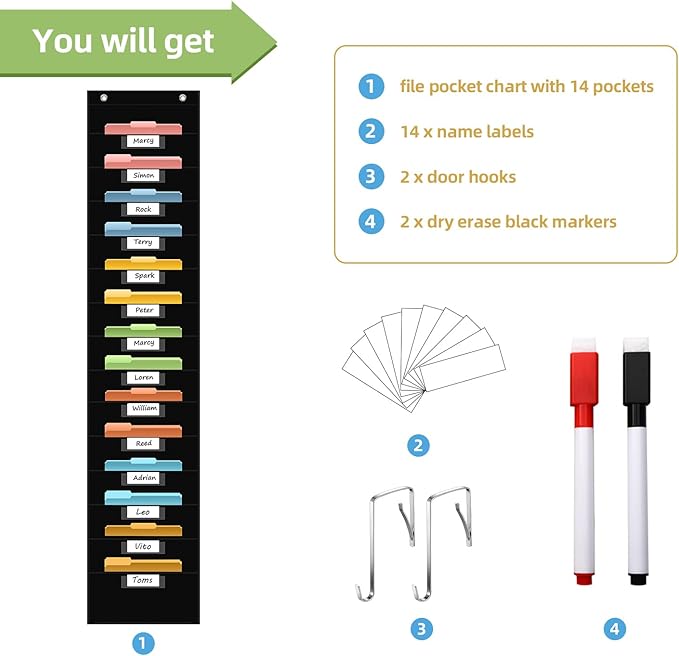 14 Pocket Hanging File Organizer - Image 5