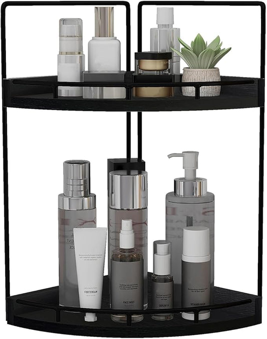 Dorhors 2-Tier Bathroom Counter Organizer, Vanity Counter Corner Shelf by Dorhors