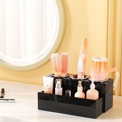 NIUBEE Hair Tool Organizer, Acrylic Hair Dryer and Styling Holder, Bathroom - Image 4