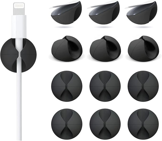 12 Pack Cable Clips, Znben Cord Organizer Holder Adhesive Cable Management by Znben