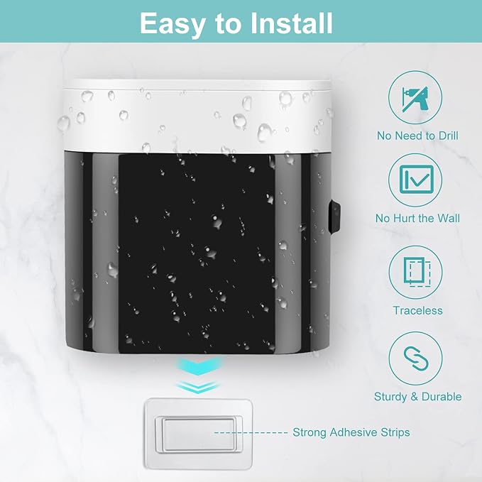 Toothbrush Holder Toothpaste Dispenser Wall Mounted - Image 2