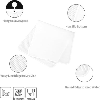 Silicone Dish Drying Mat for Multiple Usage, Easy clean, Eco-friendly, - Image 3