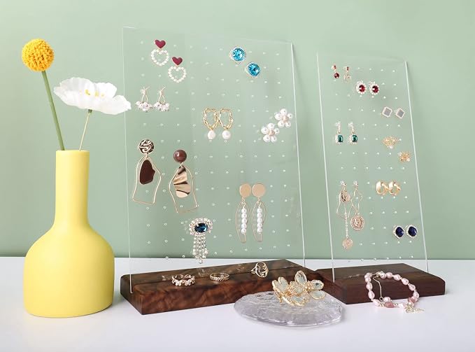 GemeShou walnut earring display - Image 2