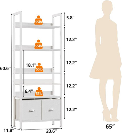 Furologee 5 Tier Bookshelf - Image 3