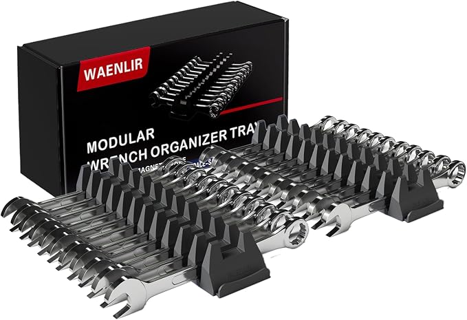 24PCS Magnetic Modular Wrench Organizer Set by WAENLIR
