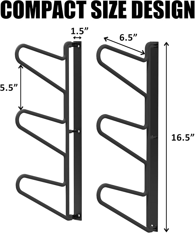 UNITEDPOWER Ski Storage Rack, Wall Mounted Snowboard Organizer Shelf, Wall - Image 2