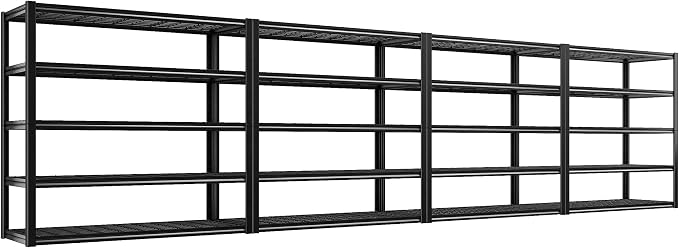 REIBII 48.2''W Garage Shelving Heavy Duty Metal Shelving 3000LBS Storage by REIBII