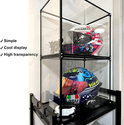 Motorcycle Helmet Storage Rack, Helmet Organize Display Cabinet - Image 3