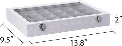 Frebeauty Velvet Jewelry Tray, 24 Grid Jewelry Organizer - Image 3