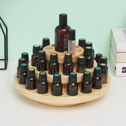 Hapivida Wooden Essential Oil Display Stand, 3-Tier 39 Slots Essential Oil - Image 4