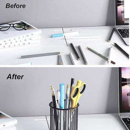Metal Pen Holder Cup for Desk Makeup Brushes Pencil Holders Home Office - Image 4