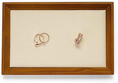 Oirlv Solid Wood Small Jewelry Tray Trade Showcase Countertop Jewelry Display by Oirlv