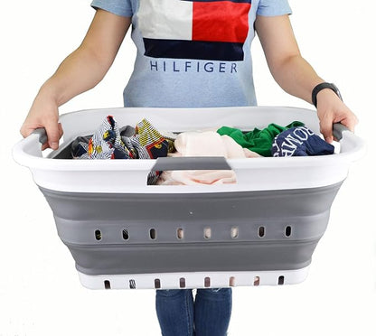 SAMMART 42L Collapsible Plastic Laundry Basket - Image 7