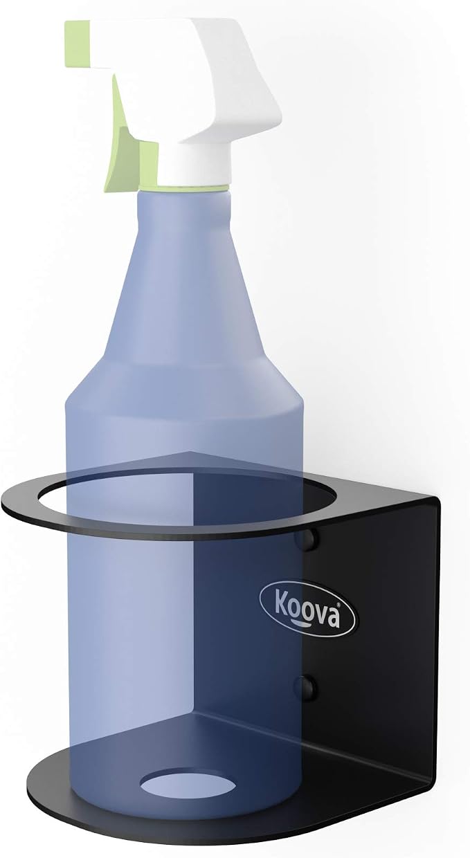 Koova All-Purpose Spray Bottle Holder | Easy Install Wall Mount by Koova